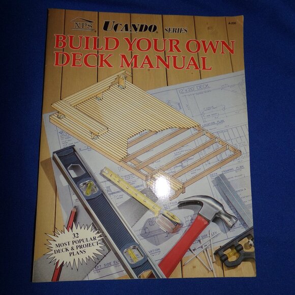 Vintage Build Your Own Deck Manual - NPS Ucando Series - 32 Projects & Plans - Picture 2 of 7